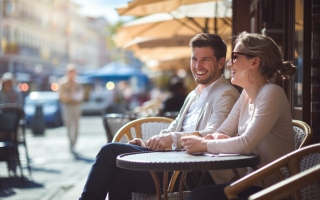 personnes-terrasse-cafe-ensoleillee-complicite