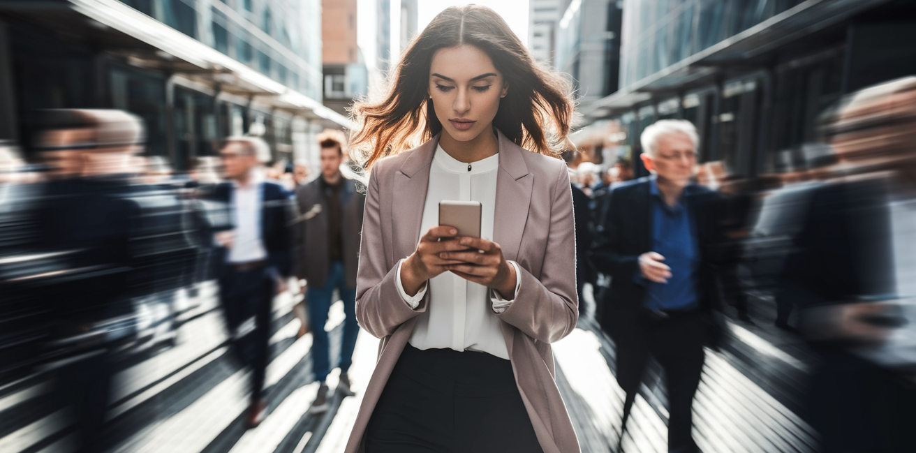 femme-elegante-telephone-rue-animee