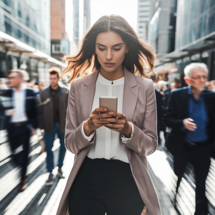 femme-elegante-telephone-rue-animee