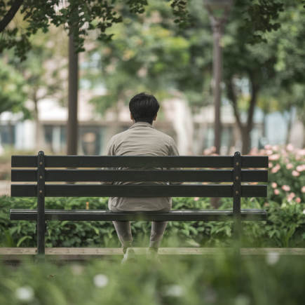 personne-banc-parc-arbres-fleurs