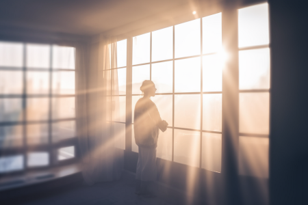 personne-fenetre-lumiere-matinale