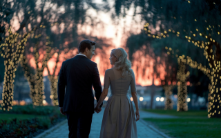 couple-parc-crepuscule-lumieres-scintillantes