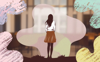 silhouette-feminine-formes-abstraites-pastel