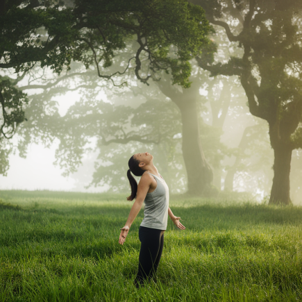 foret-verdoyante-personne-tenue-sport