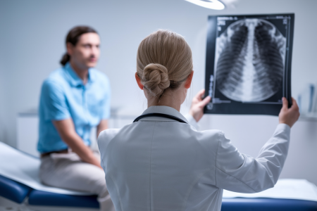 medecin-radiographie-patient-table-examen