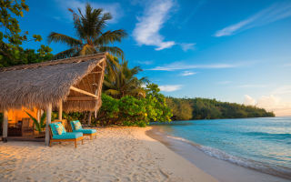 paillote-toit-chaume-mer-turquoise