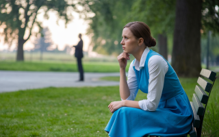 femme-banc-parc-arbres-sentier
